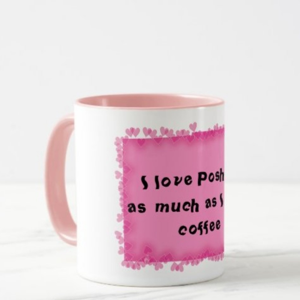 NEW! Two Tone Poshmark 11oz Coffee Mug - Picture 3 of 6